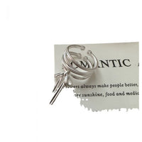 Holiday Multi-Layer Bow-Knot 925 Sterling Silver Non-Pierced Earring (Single)