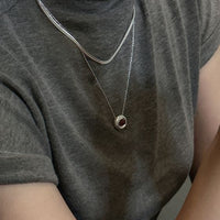 Simple Snake Chain Sterling Silver Necklace