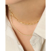 Sterling Silver Paperclip Chain Necklace