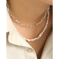Sterling Silver Paperclip Chain Necklace