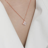 Sterling Silver Four Leaf Clover Necklace