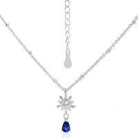 Five-Pointed Star Snowflake Waterdrop Crystal Necklace