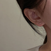 Mini Geometry Sterling Silver Stud Earrings