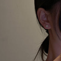 Mini Geometry Sterling Silver Stud Earrings