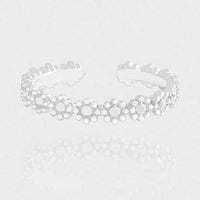 Beautiful Flowers 925 Sterling Silver Adjustable Ring