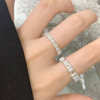 Beautiful Flowers 925 Sterling Silver Adjustable Ring
