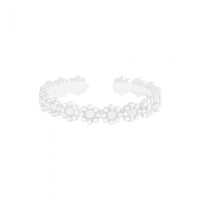 Beautiful Flowers 925 Sterling Silver Adjustable Ring
