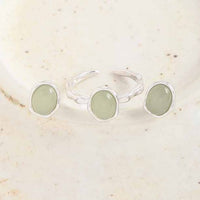 Green Crystal Grape Stud Earrings, 925 Sterling Silver