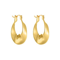 Elegant Twisted Circle Sterling Silver Hoop Earrings
