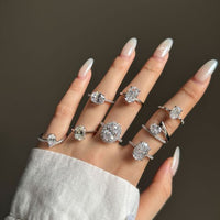 Oval Cubic Zirconia 925 Sterling Silver Ring