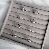 Oval Cubic Zirconia 925 Sterling Silver Ring