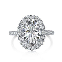 Oval Cubic Zirconia 925 Sterling Silver Ring