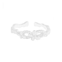Irregular Double Butterfly Sterling Silver Adjustable Ring