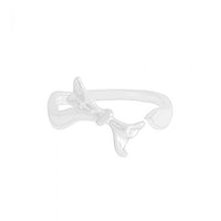 Masculine Irregular Bow-knot Sterling Silver Adjustable Ring