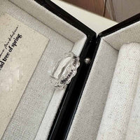 Chanceux Letters Sterling Silver Adjustable Ring