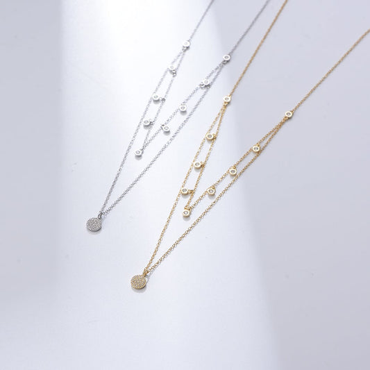 Sterling Silver Round Necklace