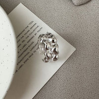 Double Layer Hearts Adjustable 925 Sterling Silver Ring