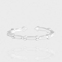 Flower Tree Branch 925 Sterling Adjustable Stacker Ring