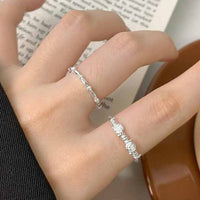 Flower Tree Branch 925 Sterling Adjustable Stacker Ring
