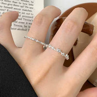 Flower Tree Branch 925 Sterling Adjustable Stacker Ring