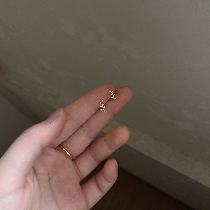 Minu Tree Branch Sterling Silver Stud Earrings