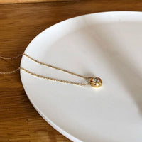 Mini Round Crystal Bubble Stacker Necklace