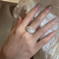 Modern Multi-Layer Cross Adjustable Ring