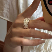 Modern Multi-Layer Cross Adjustable Ring