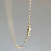 Minimalism Mini Three Crystal 925 Sterling Silver Bracelet