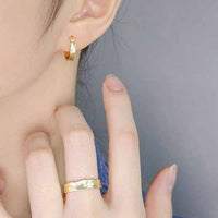 Shining Star 925 Sterling Silver Hoop Earrings