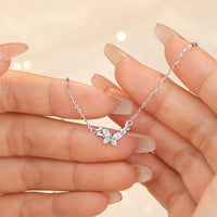 Honey Moon Three Flying Butterfly Necklace