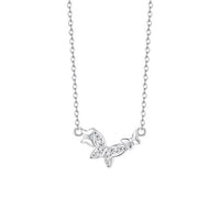 Honey Moon Three Flying Butterfly Necklace
