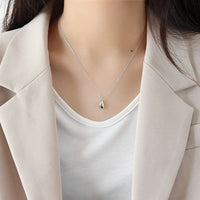 S925 Water Droplet Collarbone Necklace