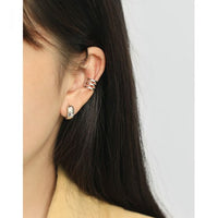 S925 Simple Round Silver Stud Earrings