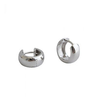 S925 Simple Round Silver Stud Earrings