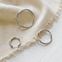 Geometric Hollow Circle S925 Silver Earrings