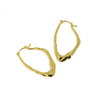 S925 Irregular Texture Minimalist Earrings