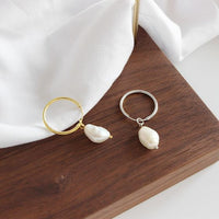 S925 Sterling Silver Baroque Freshwater Pearl Earrings