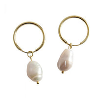 S925 Sterling Silver Baroque Freshwater Pearl Earrings