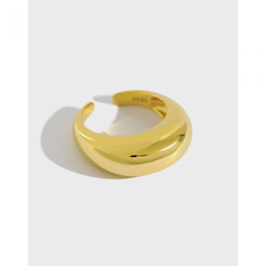 Elliptical Geometric S925 Silver Ring