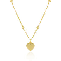 Smooth Heart 925 Sterling Silver Necklace