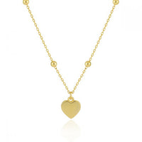 Smooth Heart 925 Sterling Silver Necklace