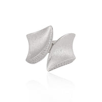Irregular Geometric Crystal Border Adjustable Ring