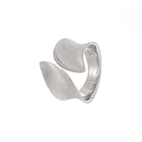 Irregular Geometric Crystal Border Adjustable Ring