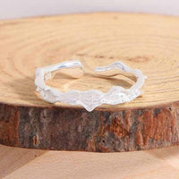 Irregular Lake 925 Sterling Silver Adjustable Ring
