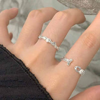 Irregular Lake 925 Sterling Silver Adjustable Ring