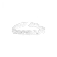 Irregular Lava Pattern 925 Sterling Silver Adjustable Ring