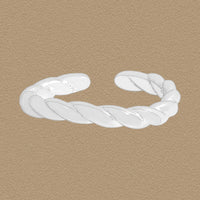 Irregular Twisted Adjustable 925 Sterling Silver Ring
