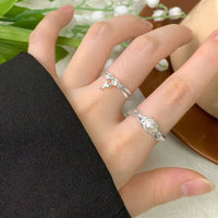 Twisted Natural Pearl 925 Sterling Adjustable Ring