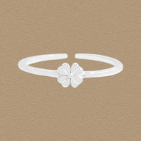 Mini Flower 925 Sterling Silver Adjustable Ring